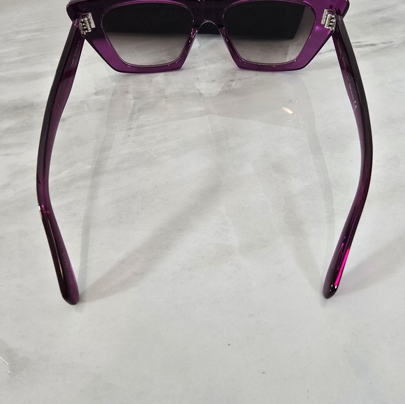 Celine Purple Cat-Eye Sunglasses - Picture 5 of 11